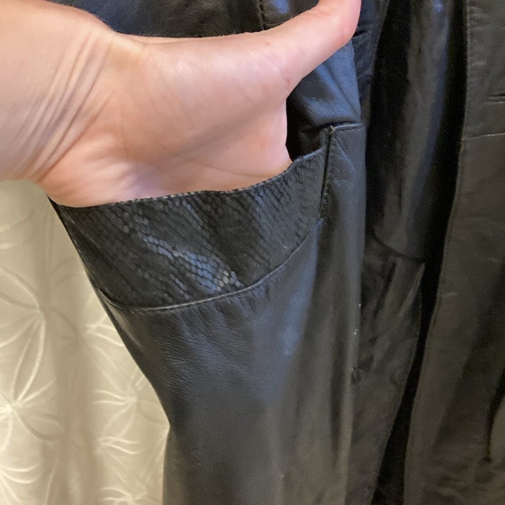 Vintage G-III Leather Fashions Long Leather Jacket - Picture 8 of 14